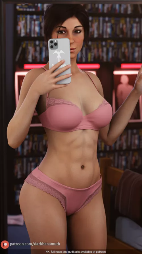 Lara takes a selfie (Darkbahamuth)