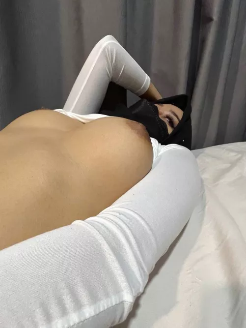 Laying at bed waiting you fuck me