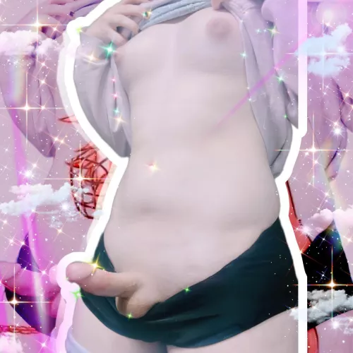 Lowkey obsessed with overly anime editing my nudes :3.