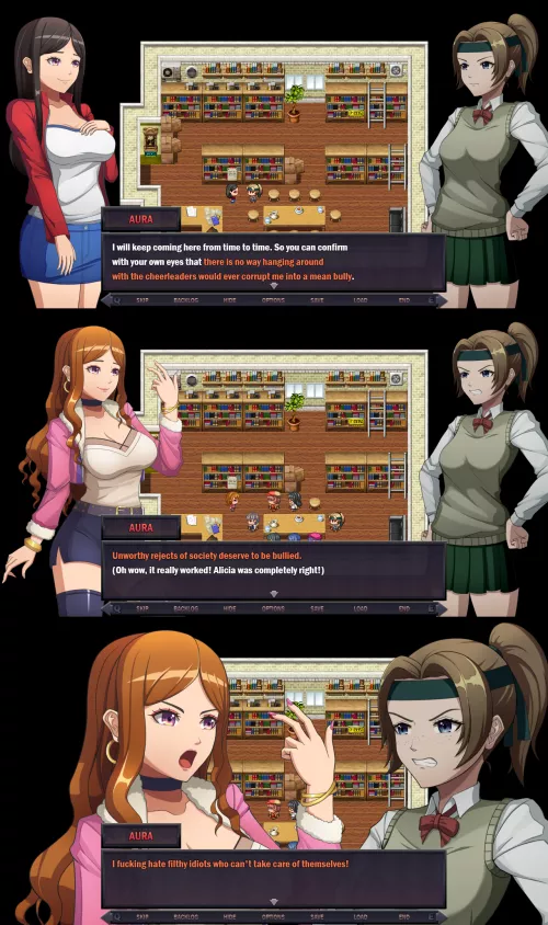 Moral degeneration: From nerd to bully cheerleader - Star Knightess Aura