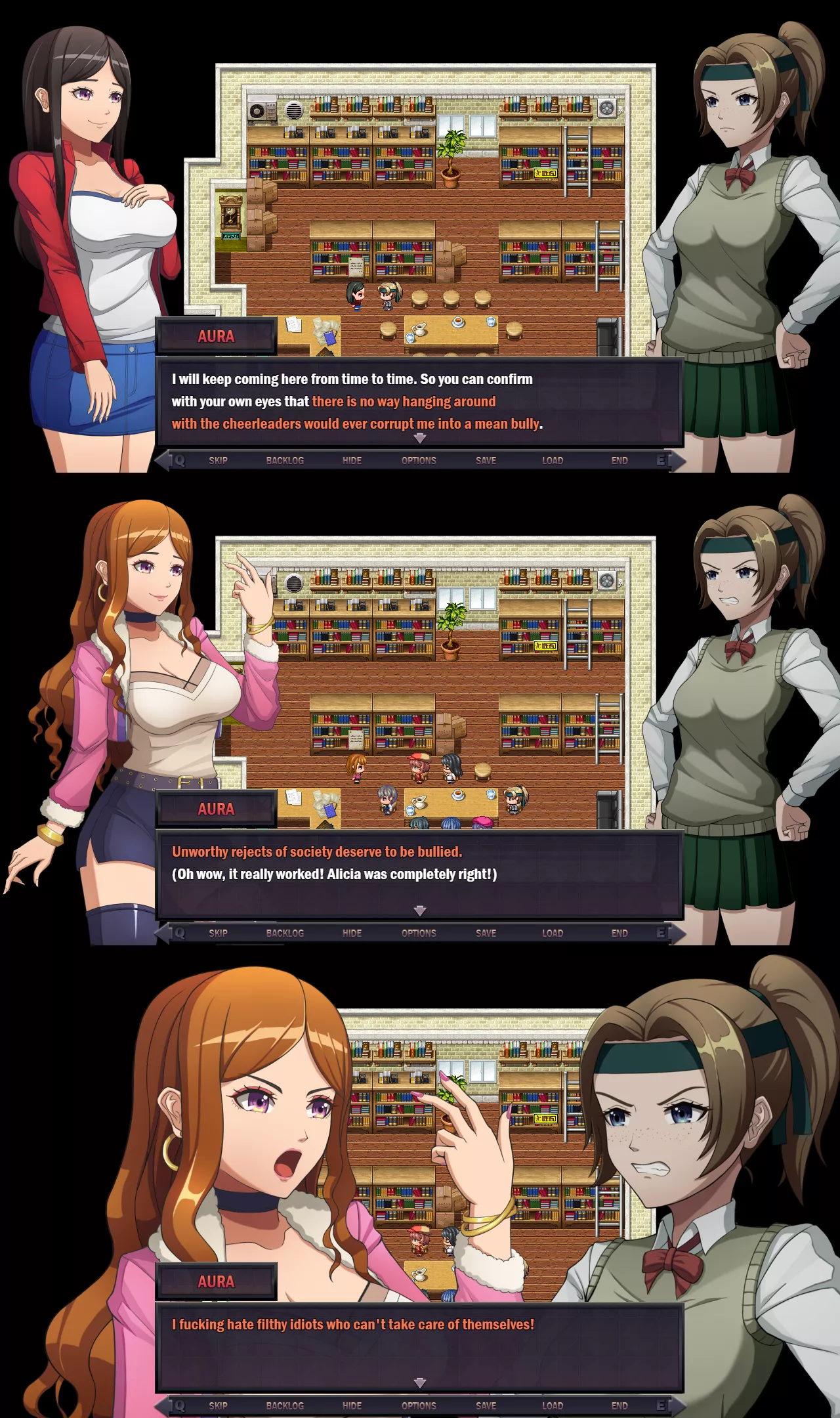 Moral degeneration: From nerd to bully cheerleader - Star Knightess Aura