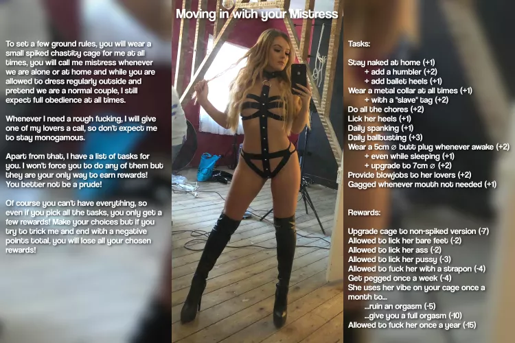 Moving in with your Mistress