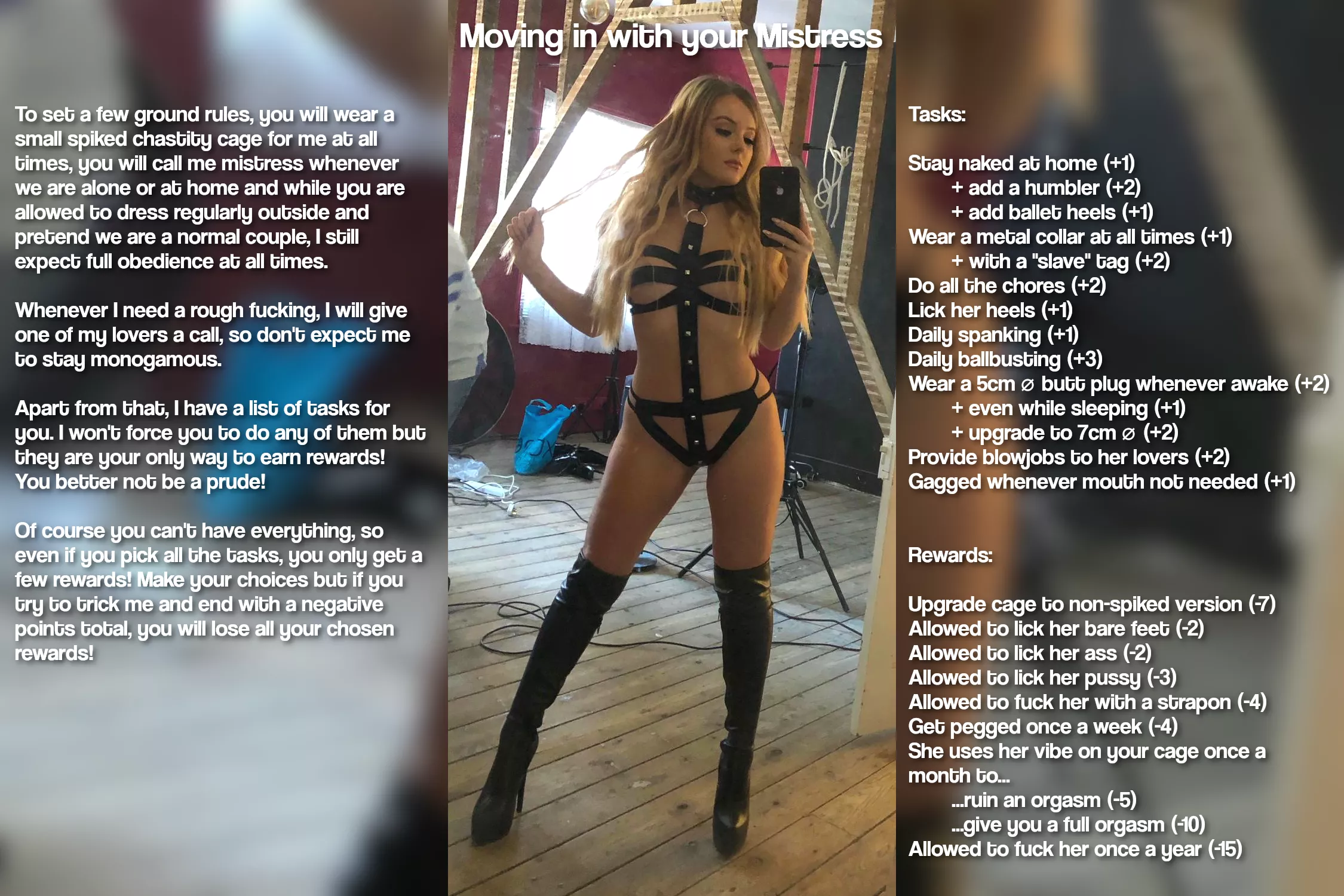 Moving in with your Mistress