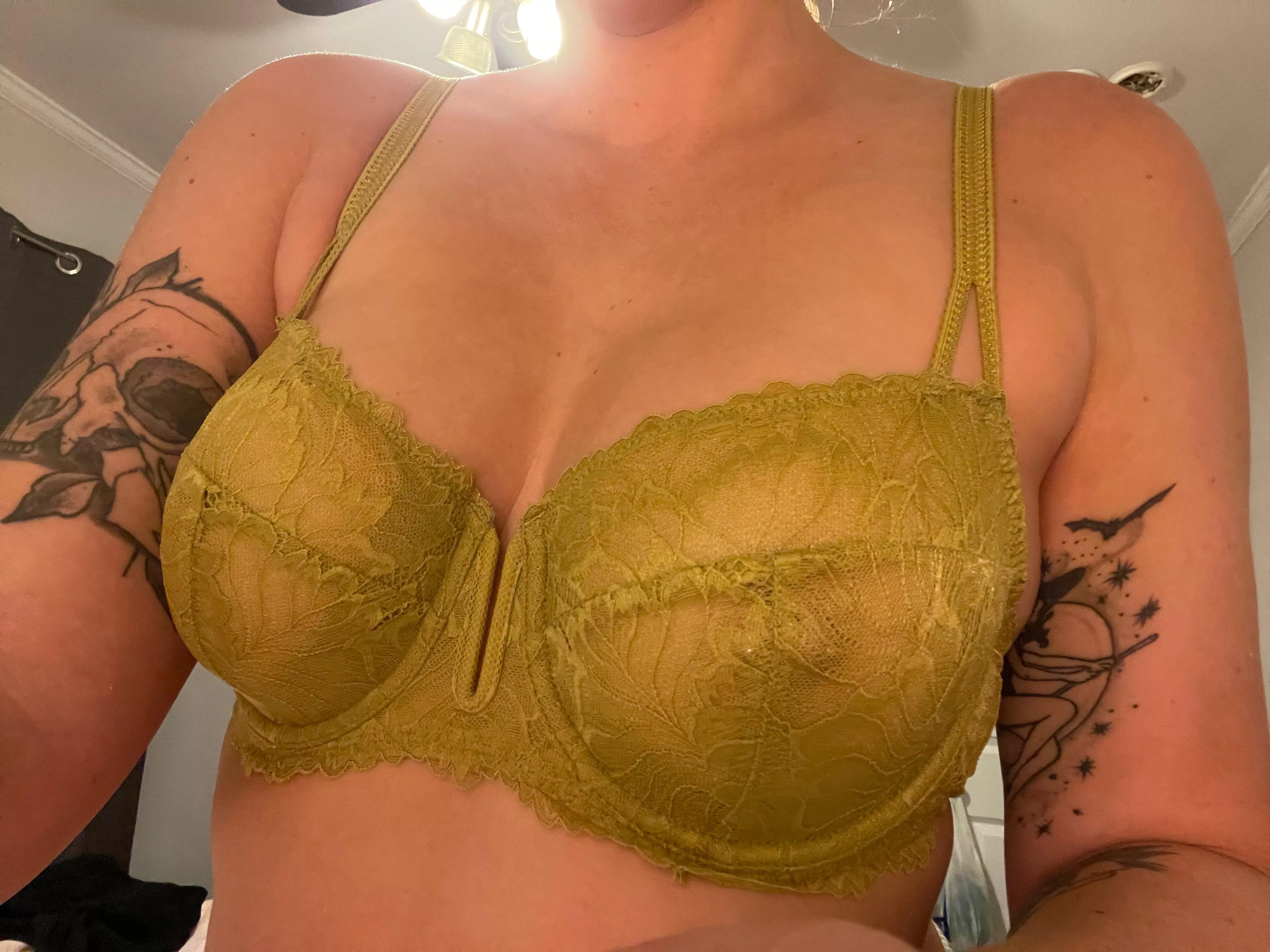 My favorite bra make my natural titties look great. What do you think?