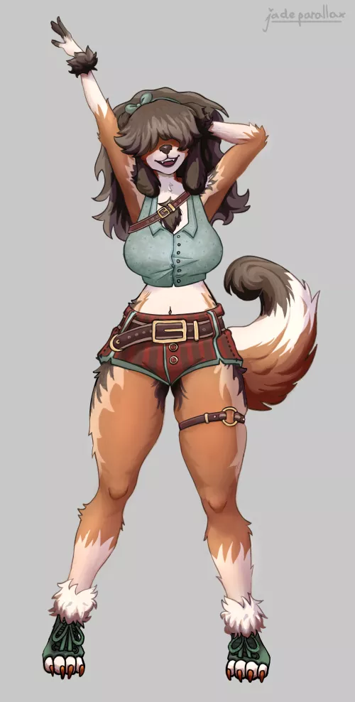 My first commission!! I really like her fur ^^