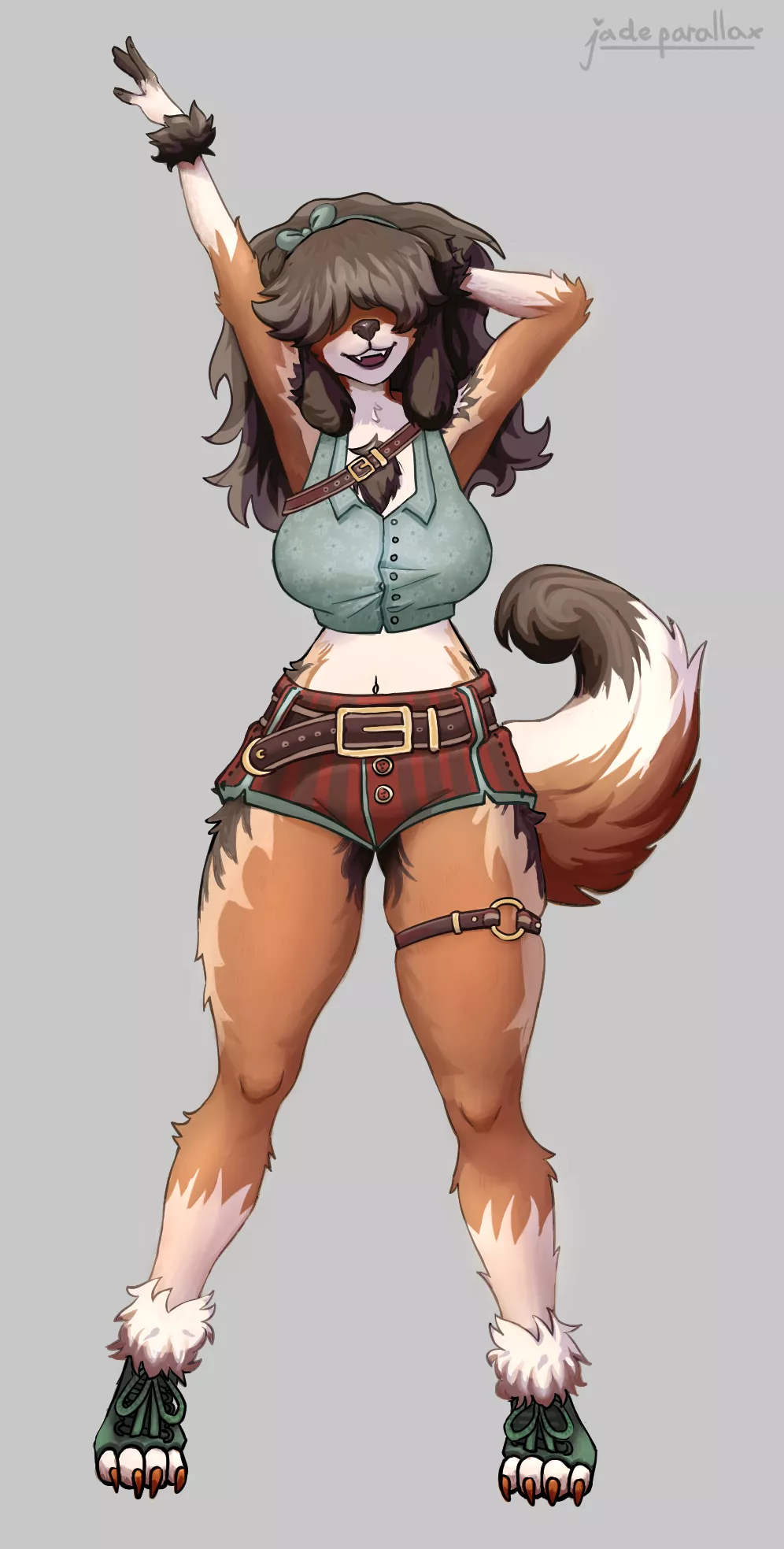 My first commission!! I really like her fur ^^