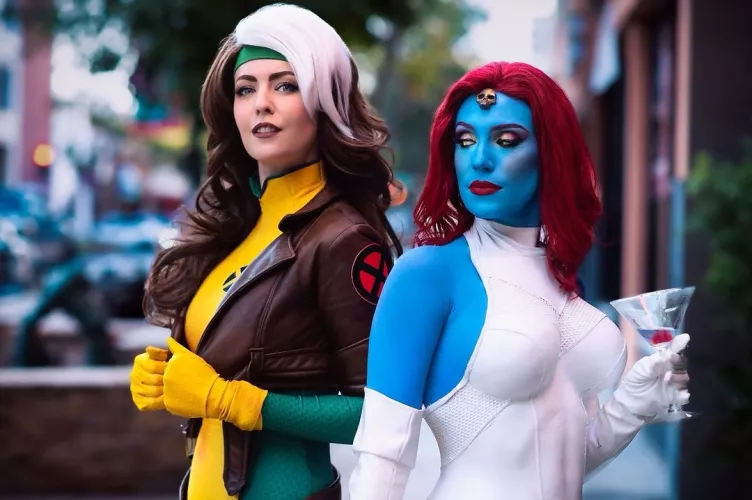 Mystique by GracieTheCosplayLass, Rogue by Jessica Chancellor