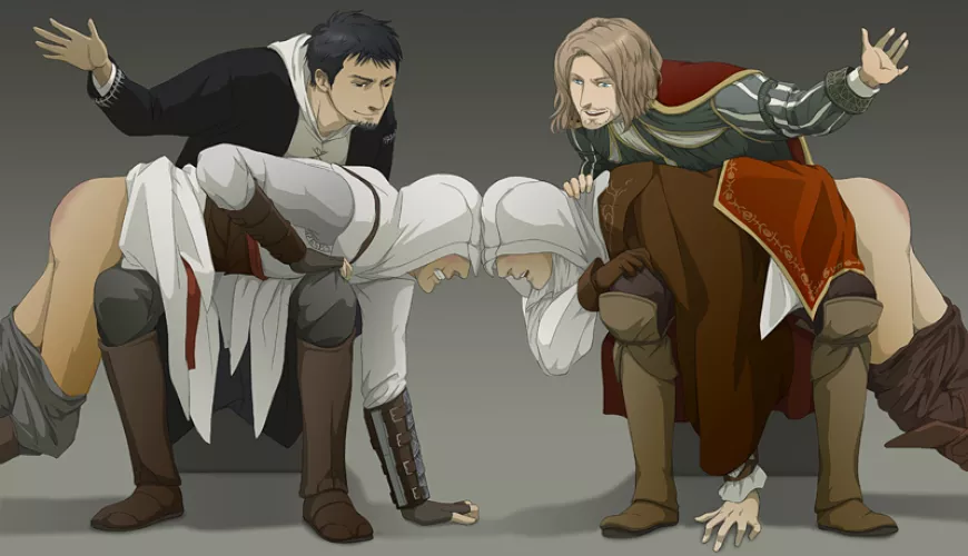 Naughty-naughty! Spanking time! Assassin Creed