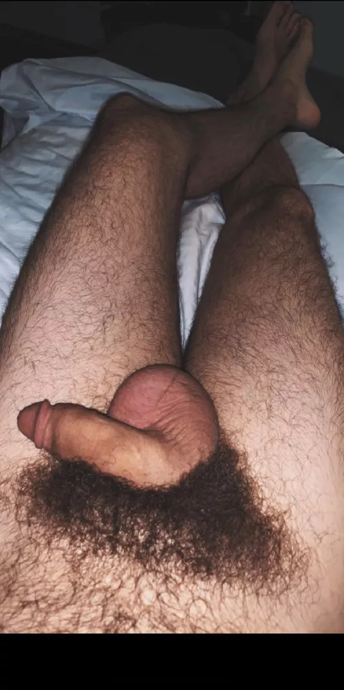 Not pictured: the wet spot where I leaked out of him in the night... Guess it's laundry day again.