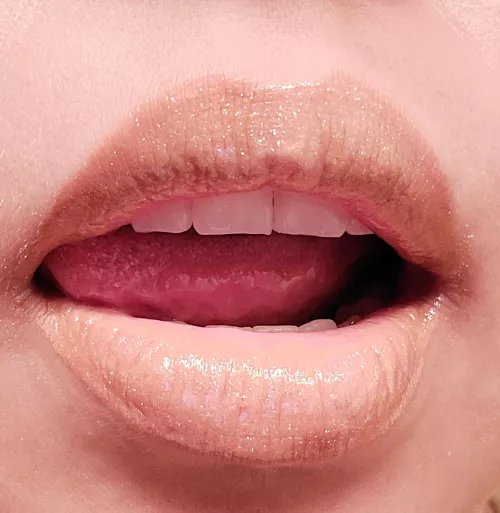 Nude under gloss with a dash of innuendo