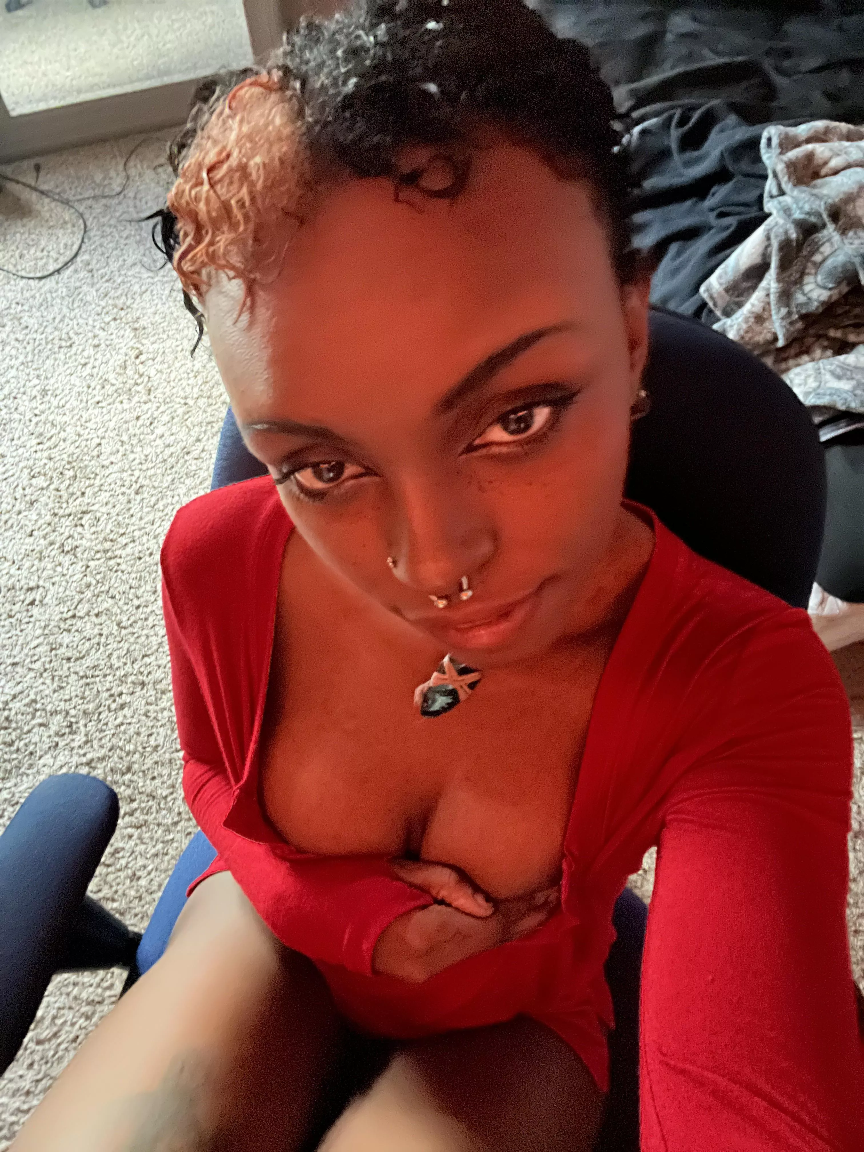 Red looks good on me