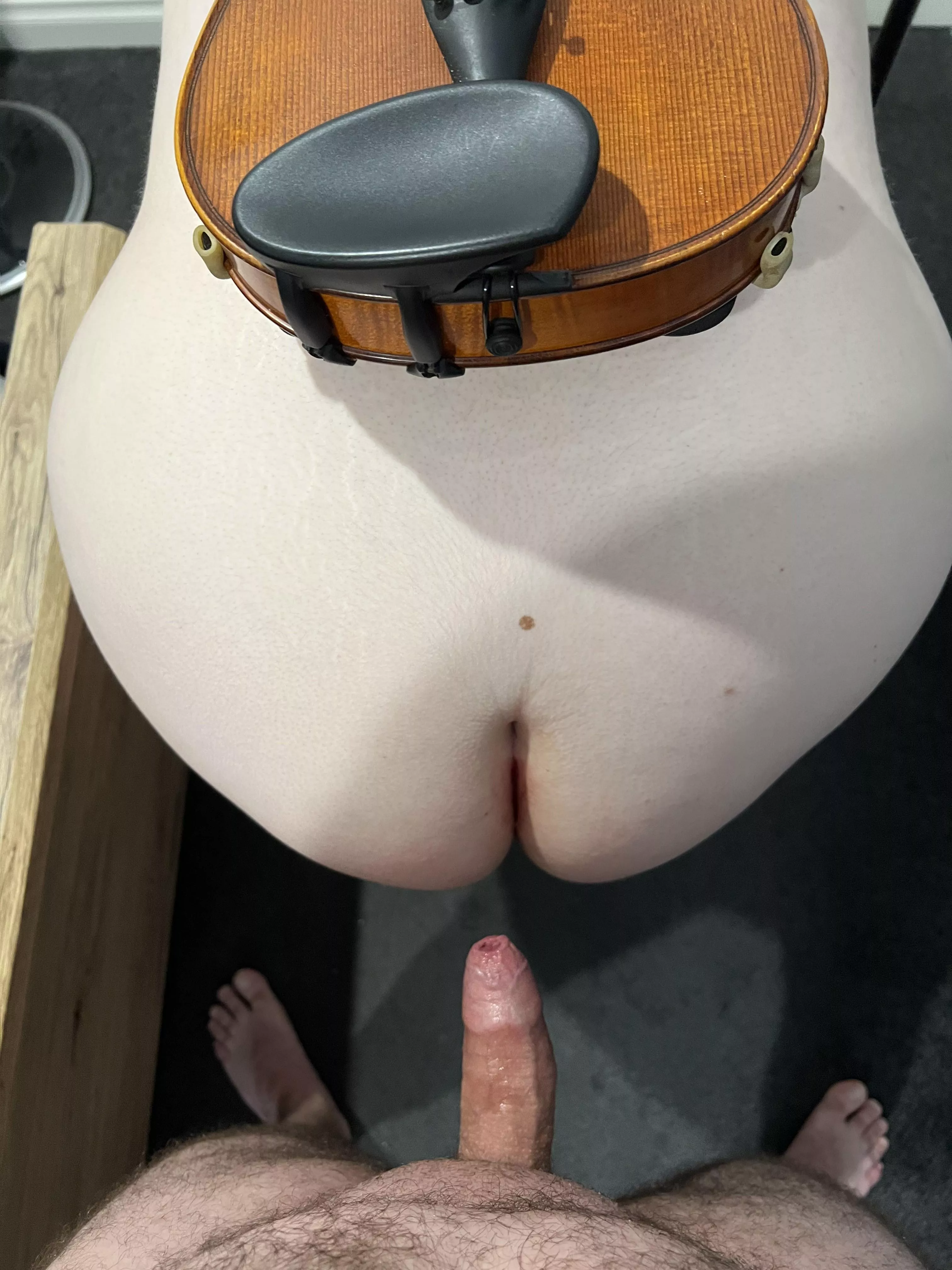 Using me after our violin lesson