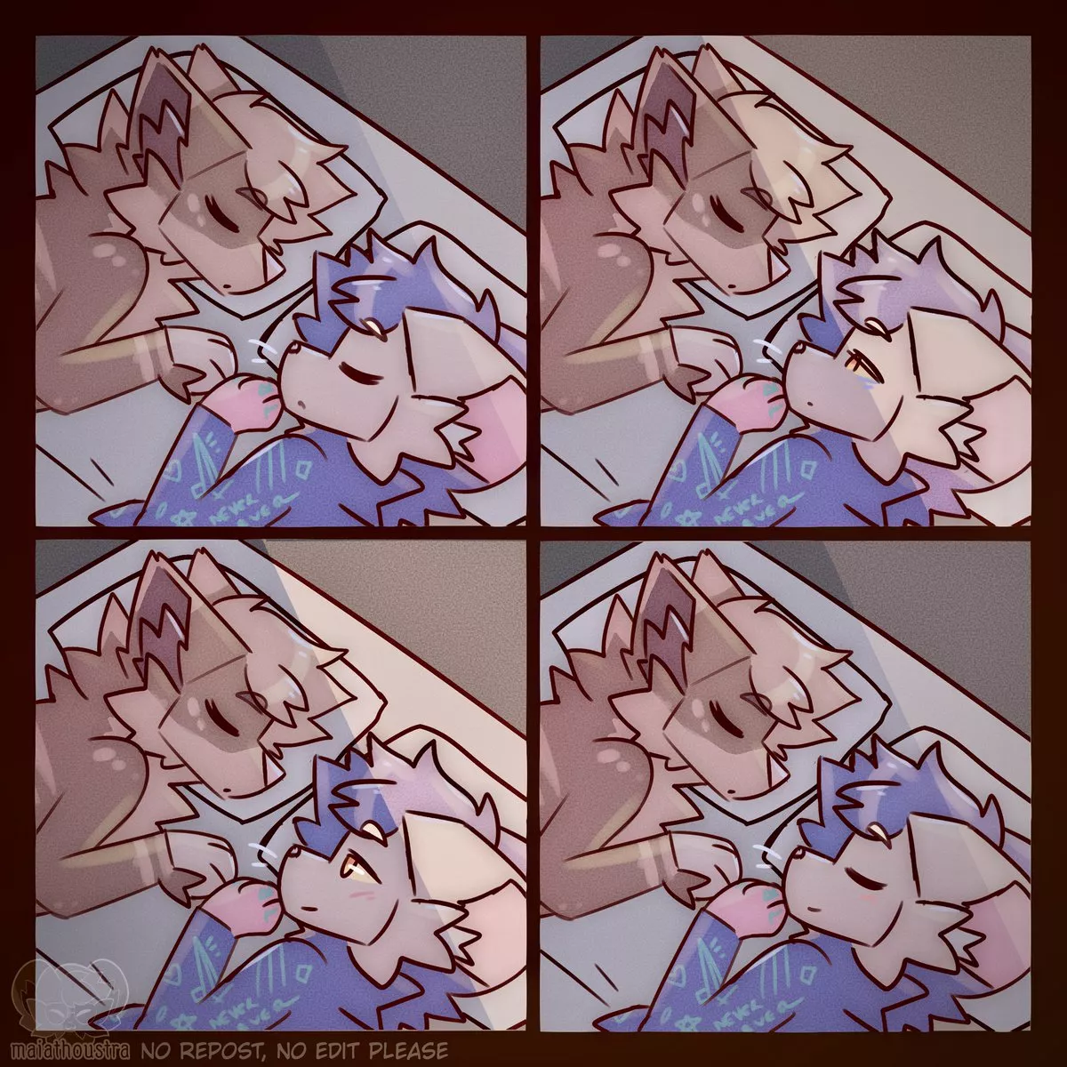 waking up during the night ~ comic by me @maiathoustra