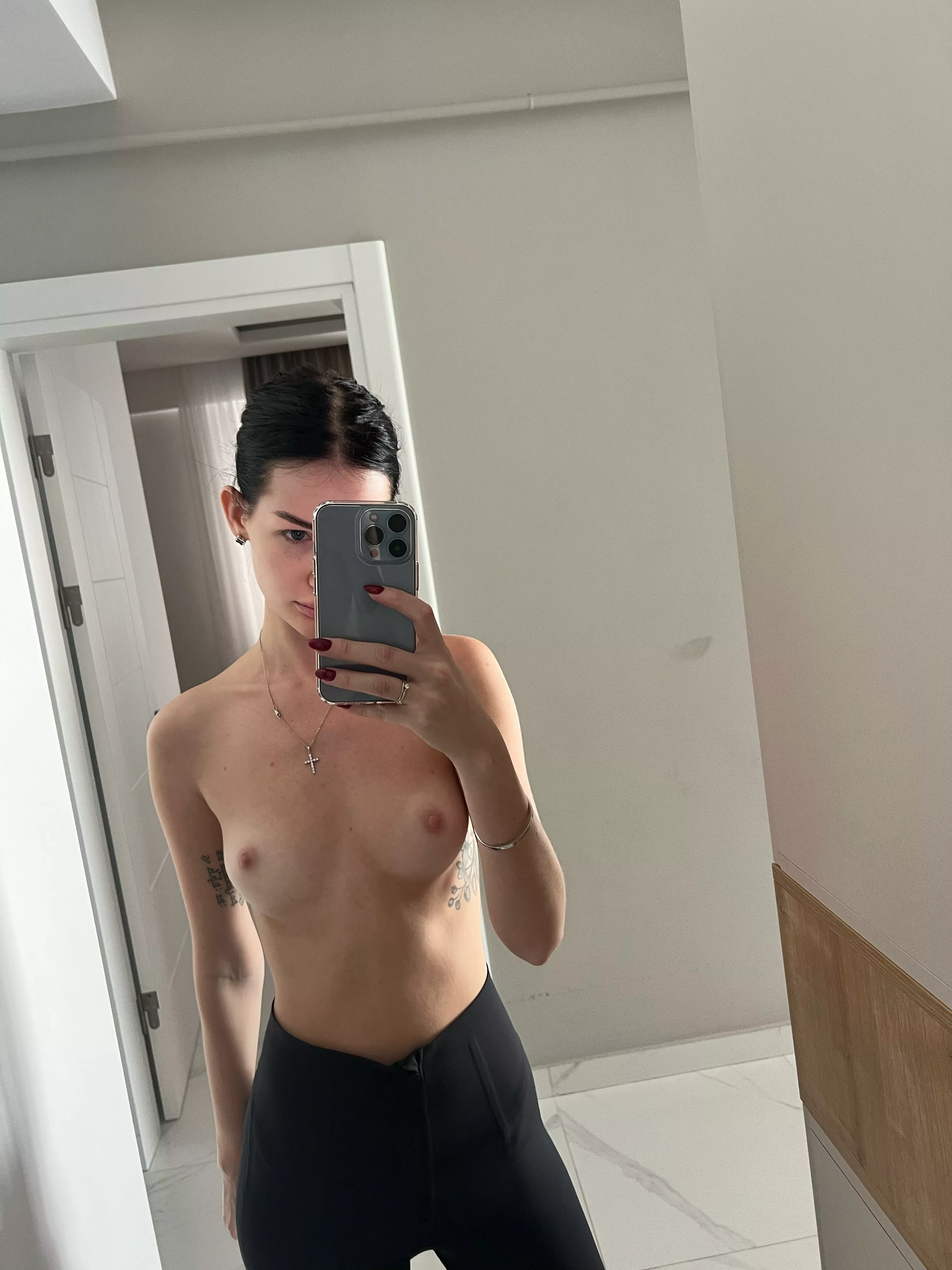 you have to taste my small boobs