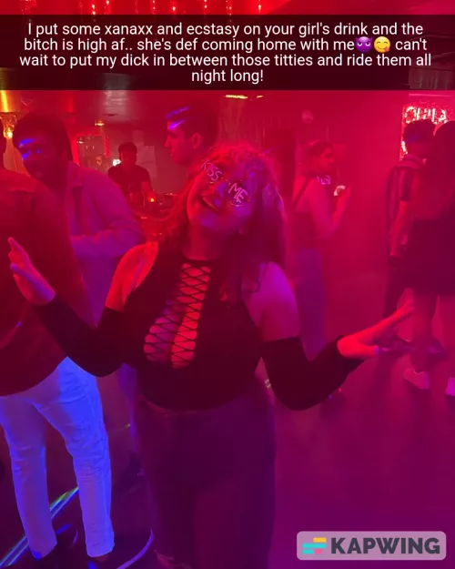 Your girl's friend drugged her and is going to ride her titties