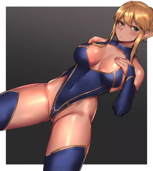 Artoria Lancer Highleg Leotard (Pizzalover12) [Fate]