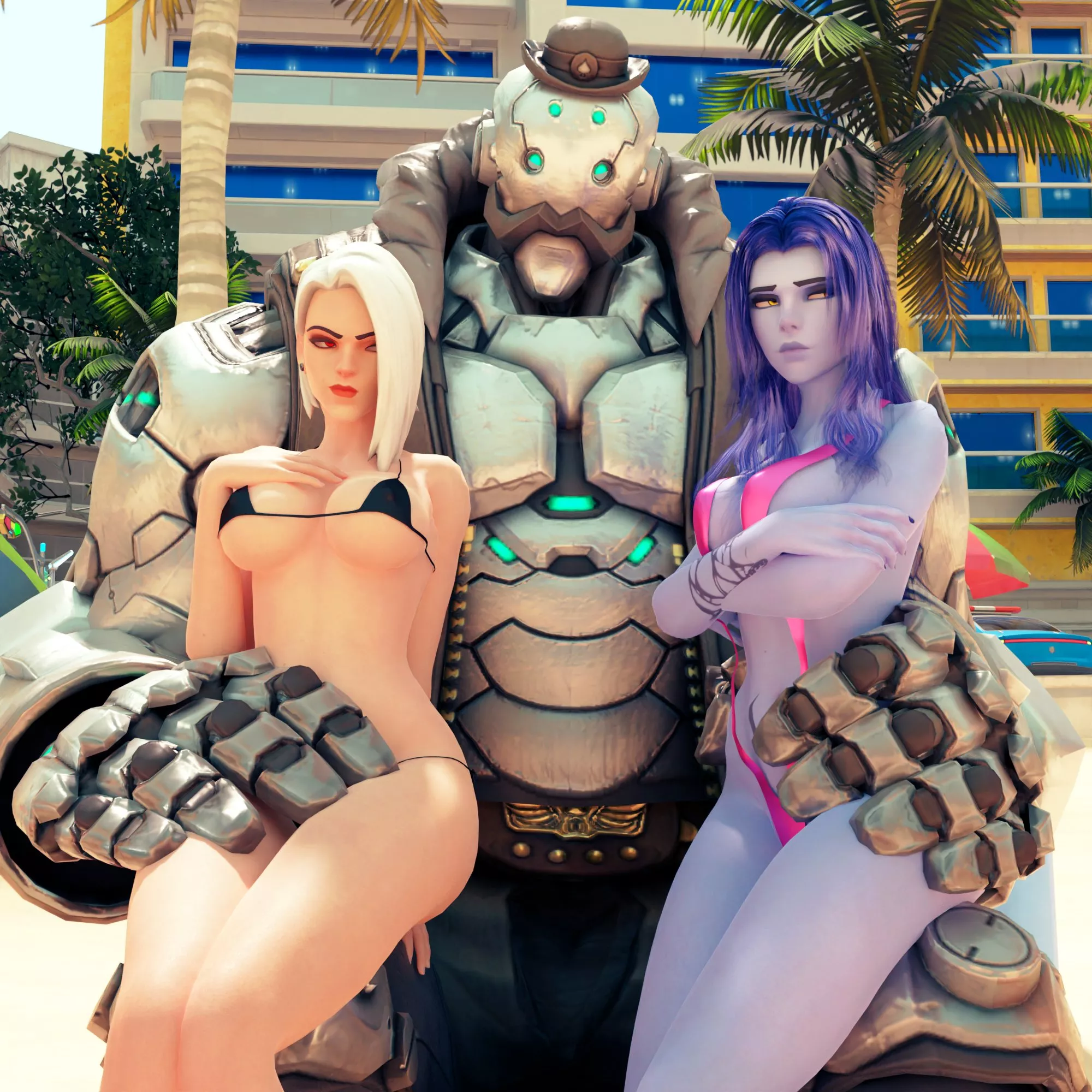 Ashe & Widowmaker, (BlenderDemon)