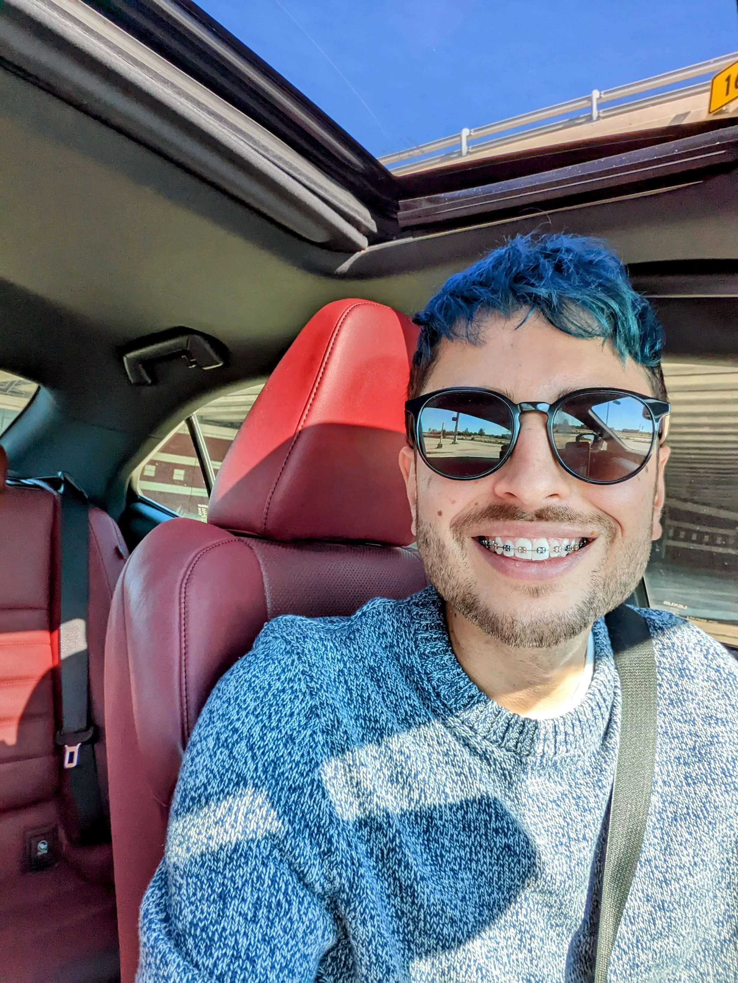 Blue hair, don't care 😁