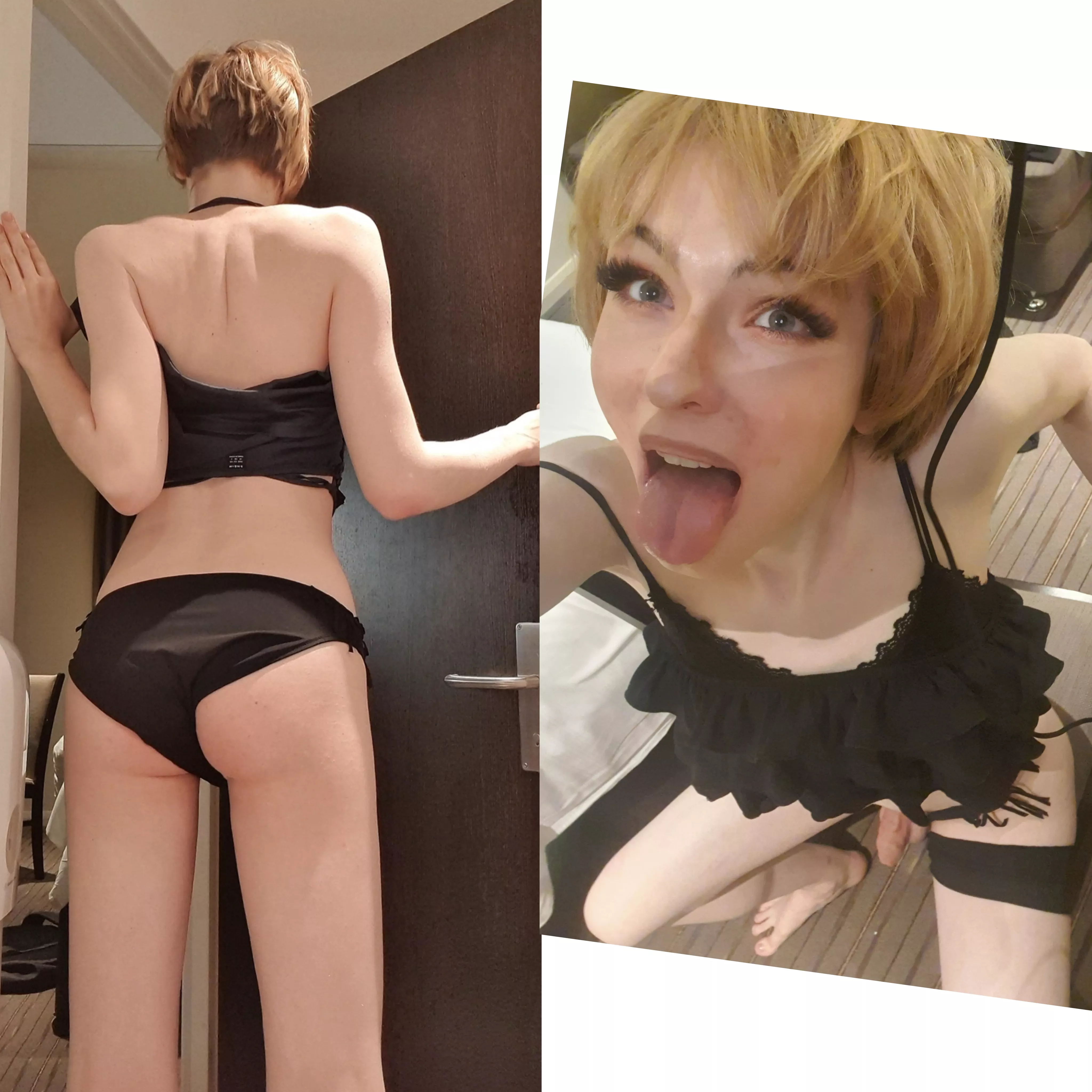 can you tell I have a big cock from the back, or is it a surprise?