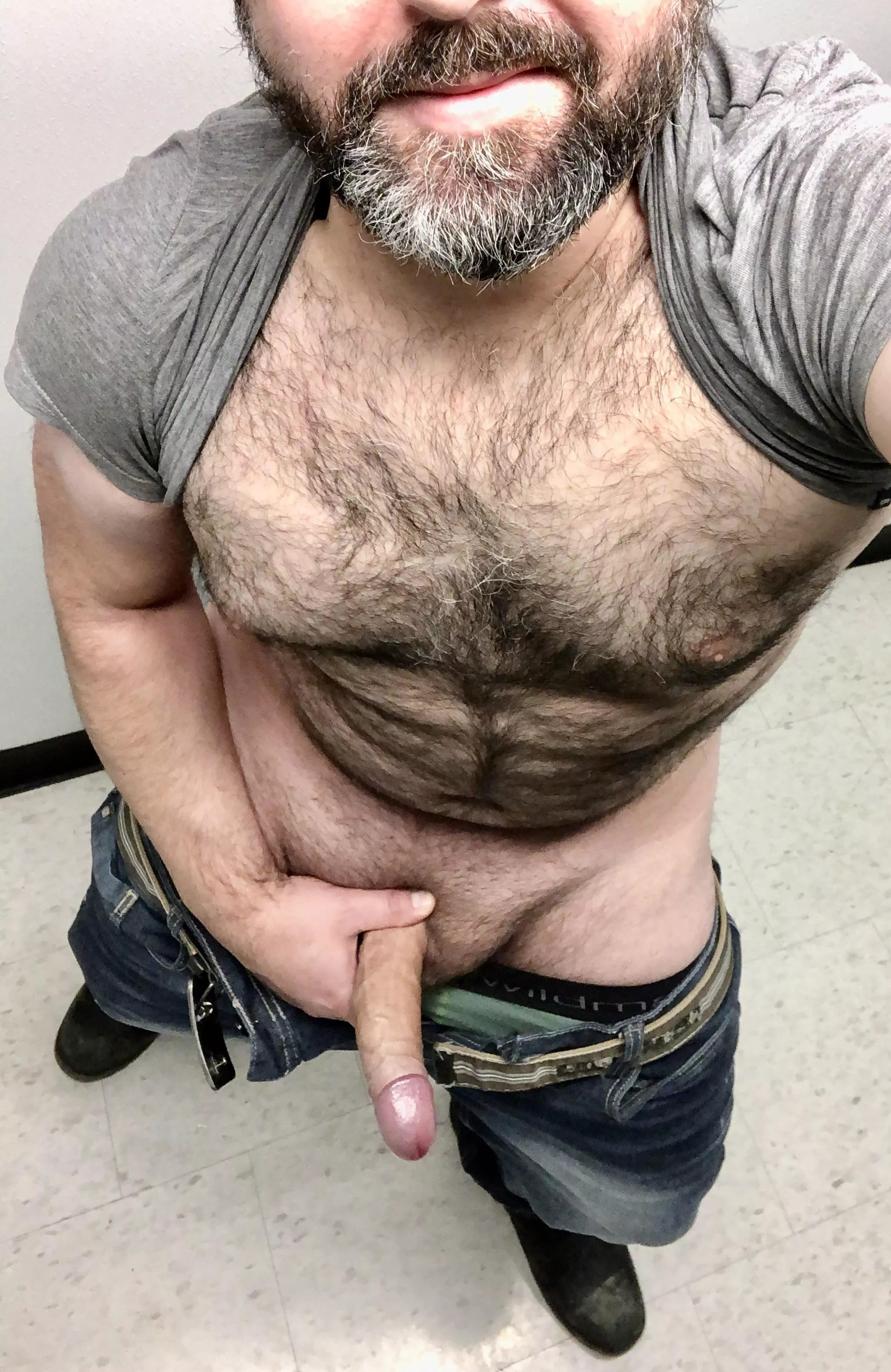 Can you think of a better way, to spend your entire Sunday, riding someone big, burly, and covered in black and grey?