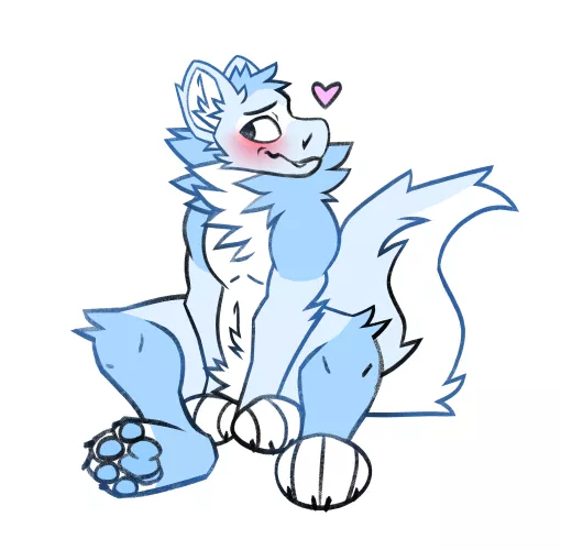 Extra fluffy package (Art by @LakkiTheFox)