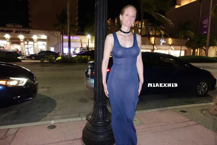Going out for dinner in a tight and sheer dress (OC)
