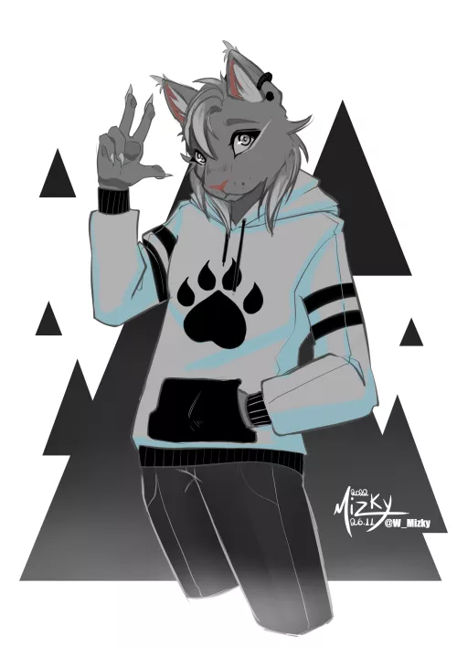 I did this quick sketch and now I want a sweatshirt like that too.