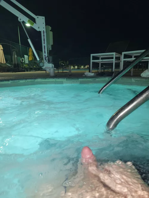 I live the risk at a hotel hot tube