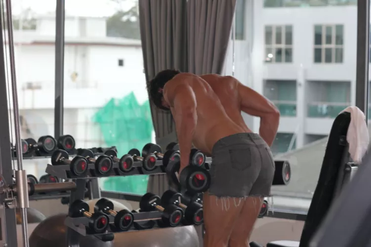 I spend a lot of time in the gym.