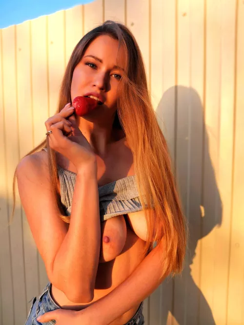 I want you to caress my soft tits