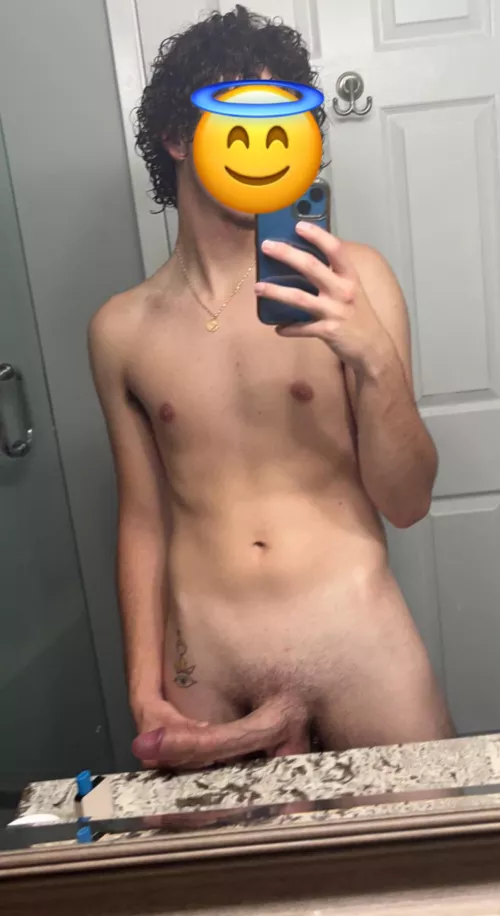 Imagine we’re in the high school showers and you see this