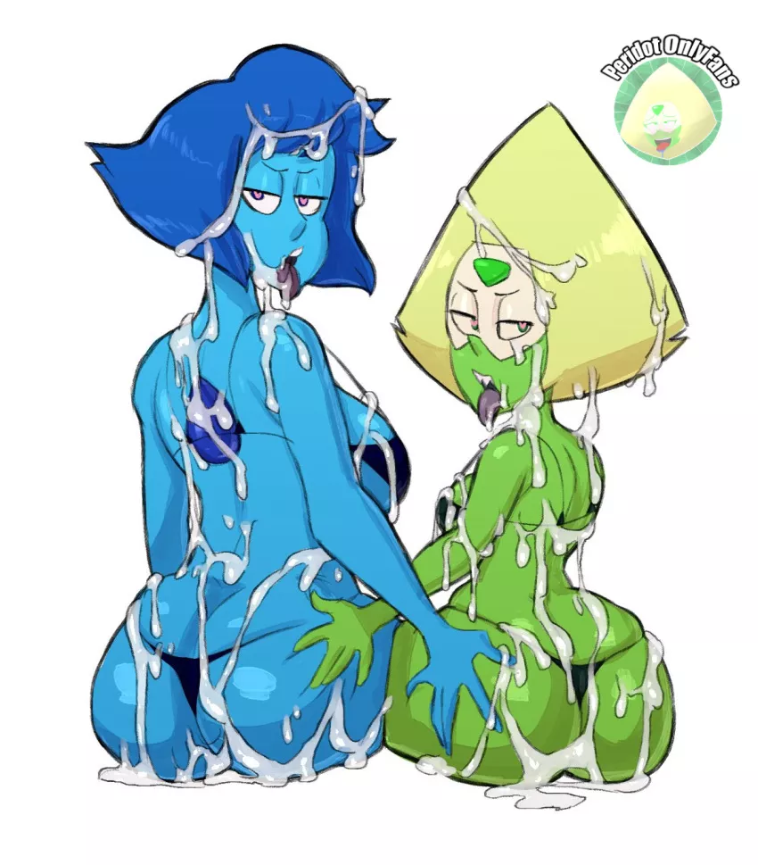Lapis and Peridot drenched