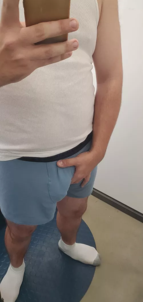 Man, fitting rooms can get so lonely sometimes. Having someone with me to give 