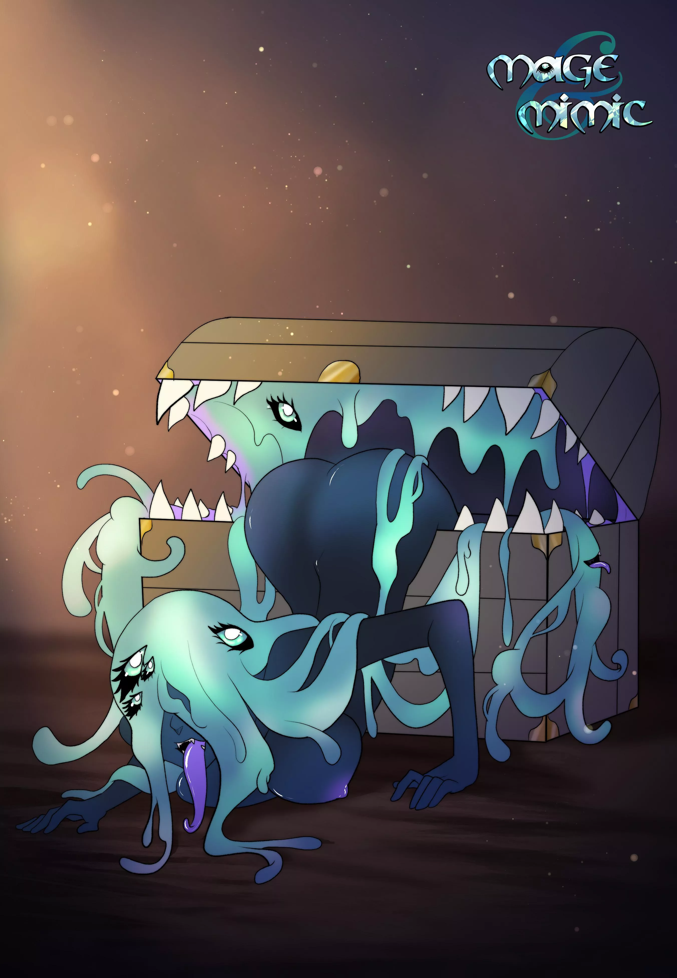 Mimic girl is looking for a snack