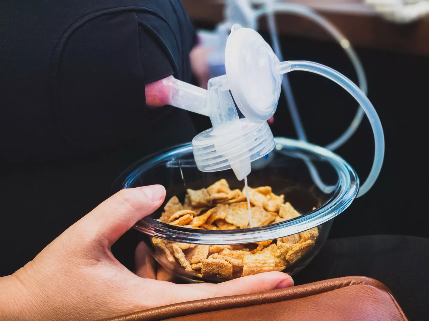 Mommy is making breakfast