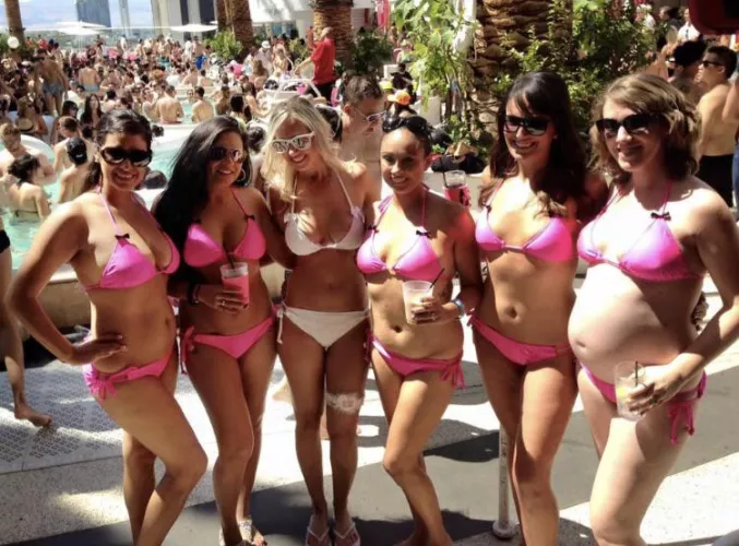 Multiple bikini options.