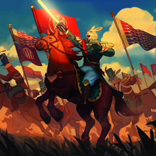 One of the main characters of our animal fantasy game. His name is Greycoat. Art by Jobydraws.