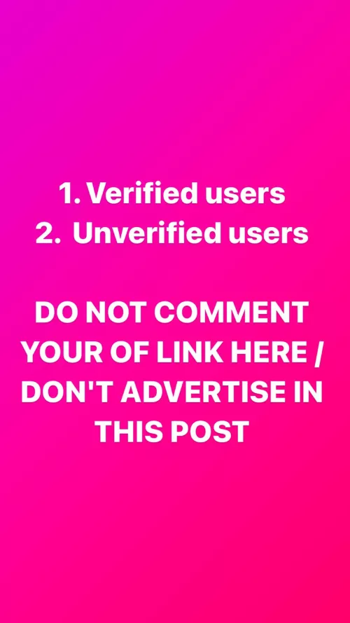 ✅ PLEASE READ ✅ ❌PLEASE DO NOT ADVERTISE ON THIS POST, NO OF LINKS (OR ANY OTHER LINKS) ON THIS POST ❌