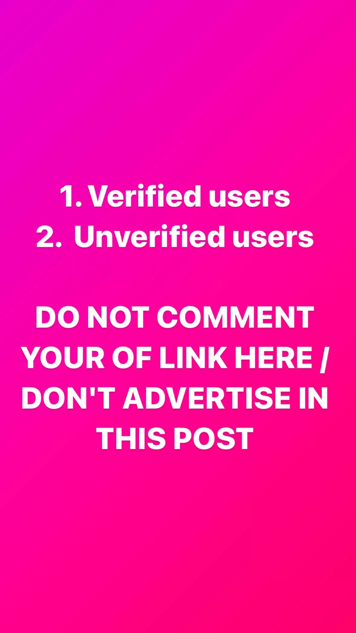 ✅ PLEASE READ ✅ ❌PLEASE DO NOT ADVERTISE ON THIS POST, NO OF LINKS (OR ANY OTHER LINKS) ON THIS POST ❌
