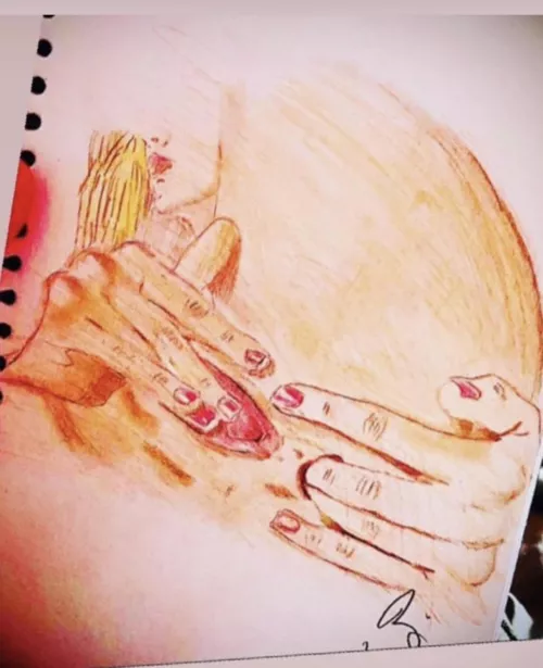 Self love, by me, in pencil 2022