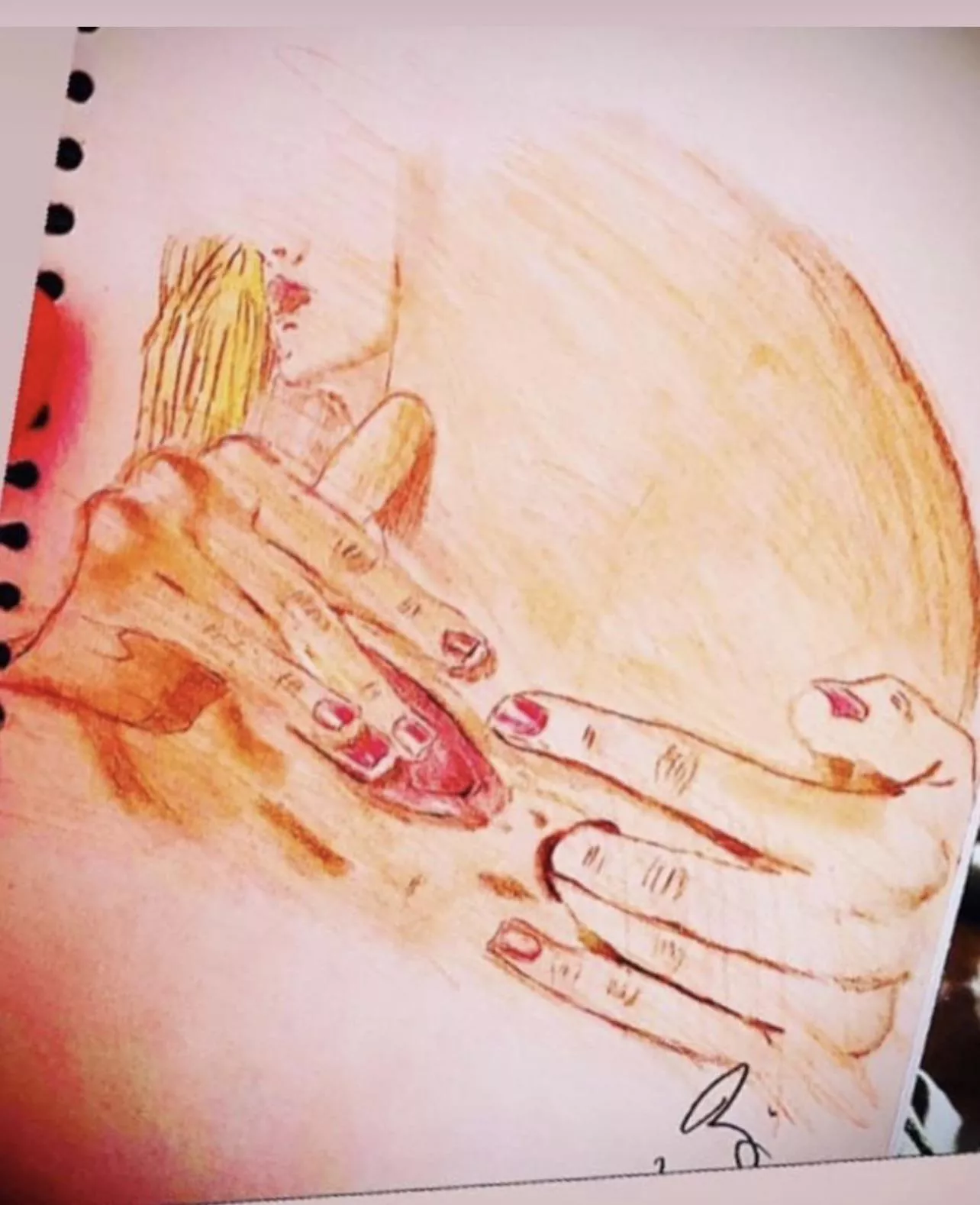 Self love, by me, in pencil 2022