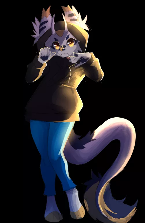 smol derg in a hoodie (Xiiio)