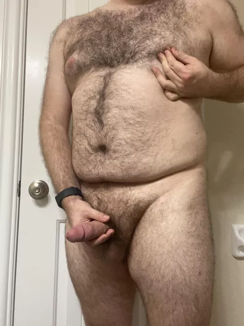 Suck my other nipple while I stroke, and you’ll get a big reward ;)