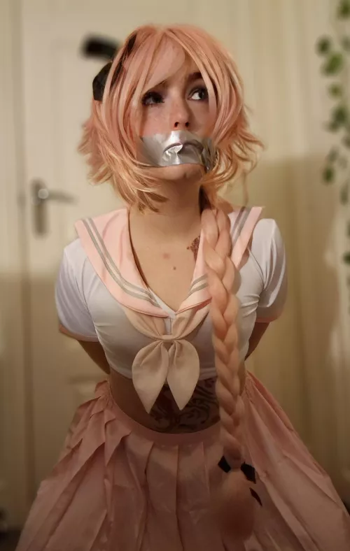 Tied up tight and helpless to her plans