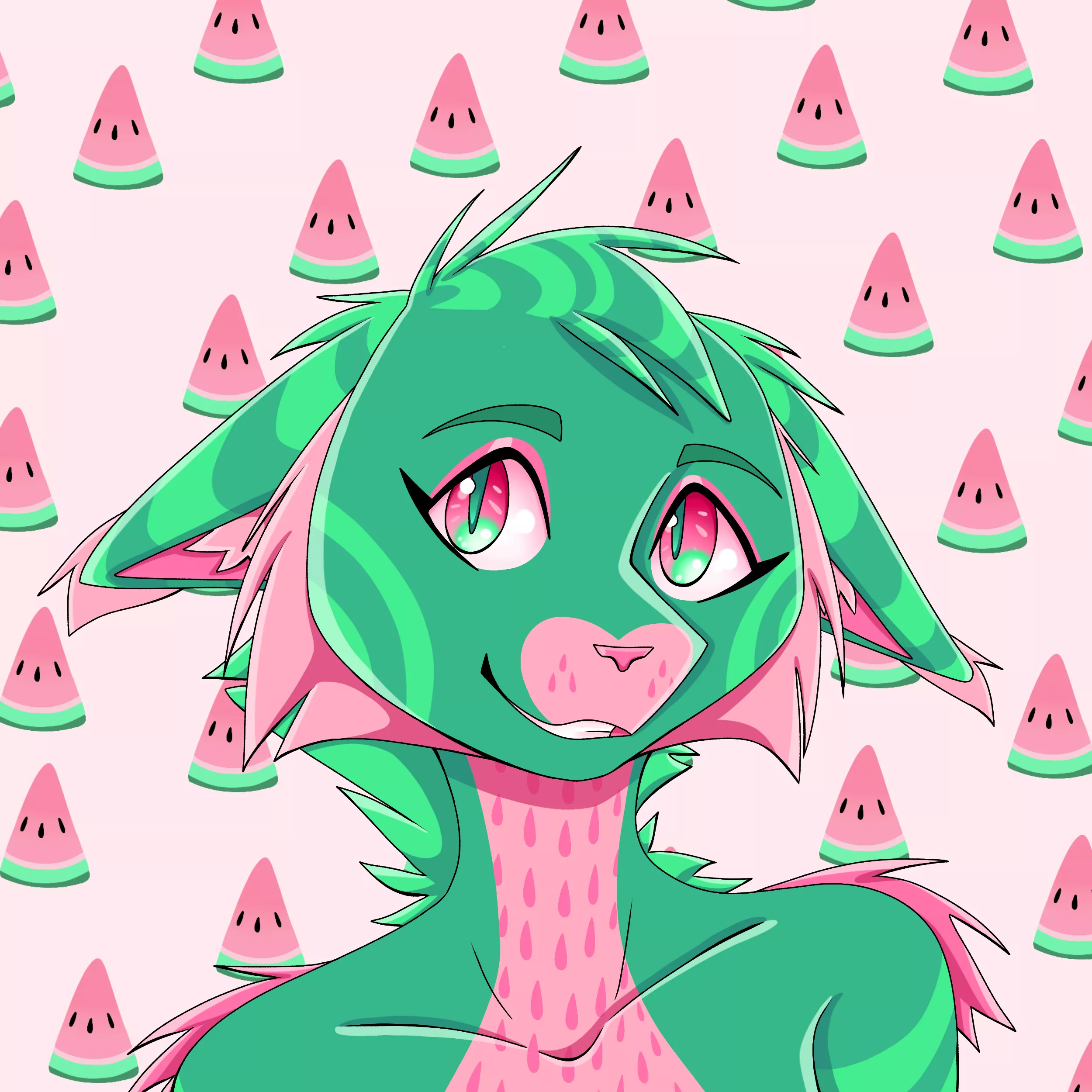 Watermelon Puppy (Art by me)