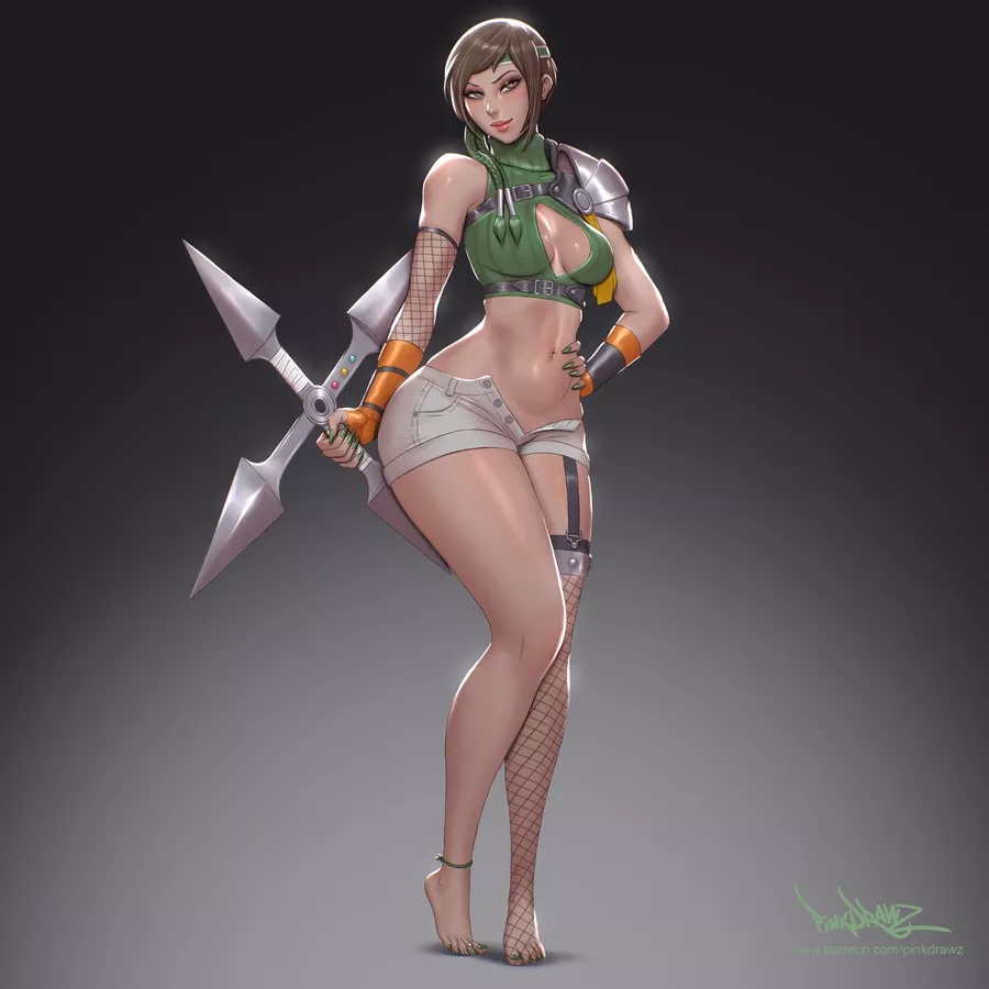 Yuffie Kisaragi Lewd Body (Pinkdrawz)