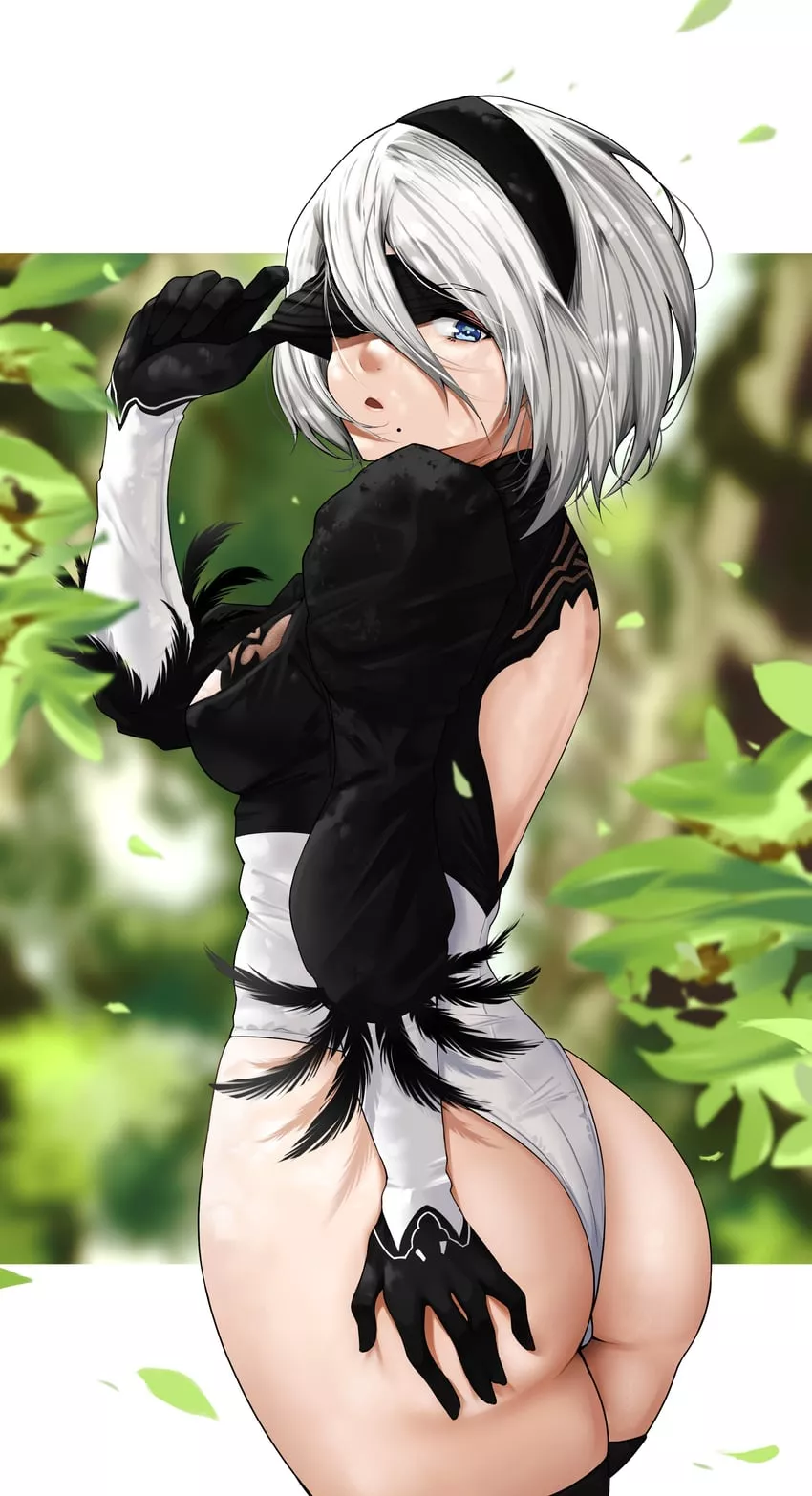 2B grabbing her 2Butt (luxpineapple)