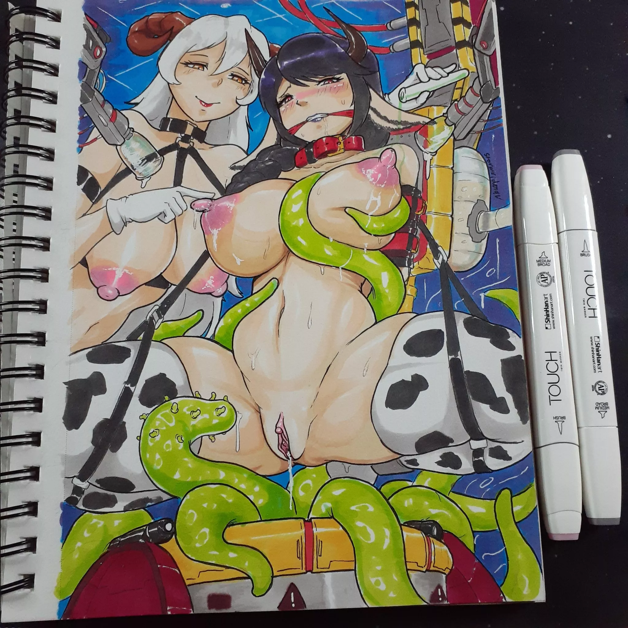 An OC commission i drew recently (Q:how many categories? A:yes)