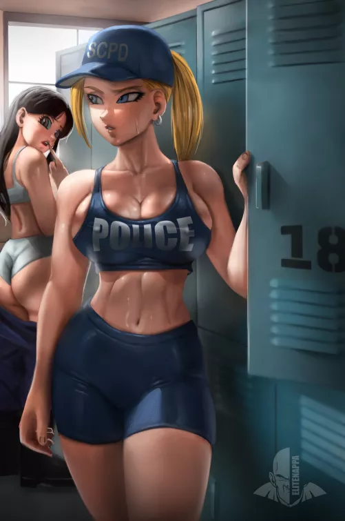 Android 18 at the gym (Elitenappa) [Dragon Ball]