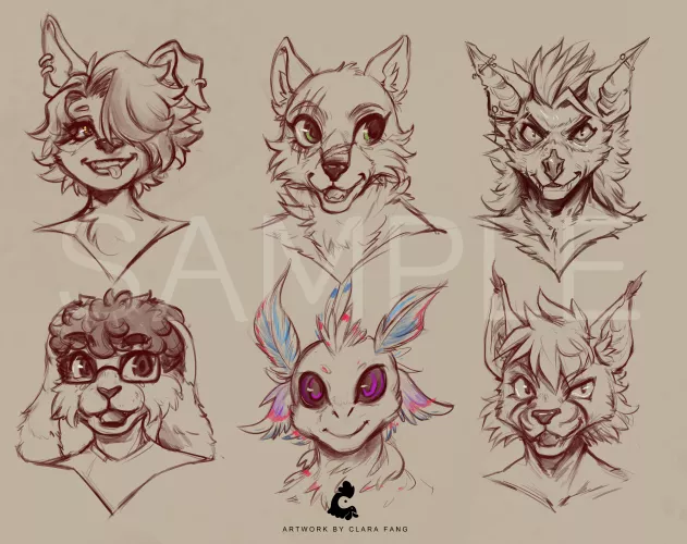 [ART] Some practice sketches from yesterday art request!